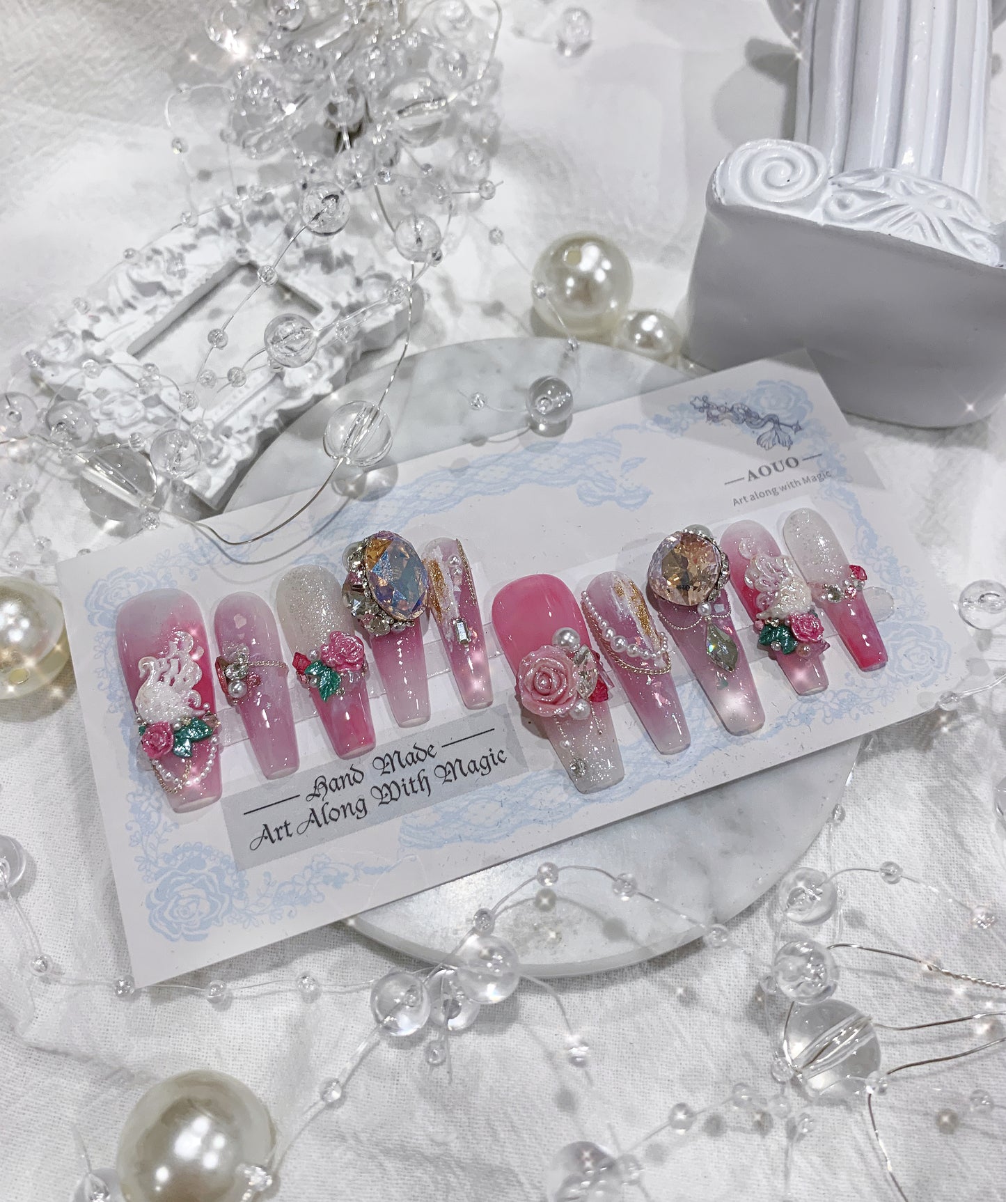 Swan Lake Carving Nail
