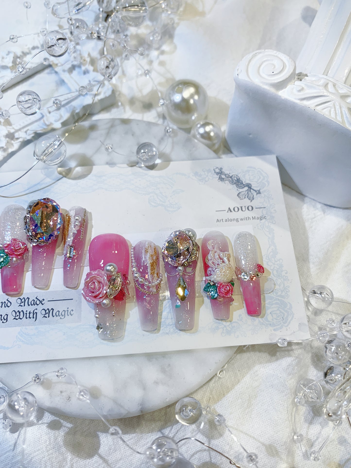 Swan Lake Carving Nail