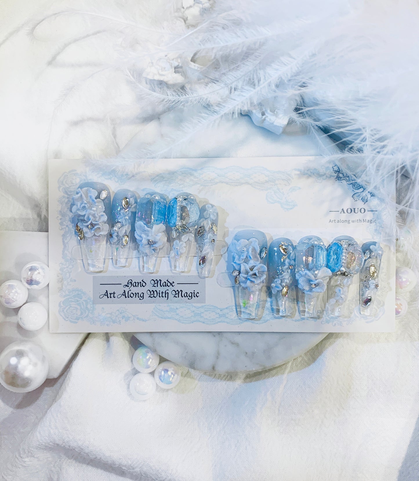Blue Daffodils Nail