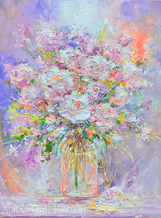 AOUO Flower Artwork Painting