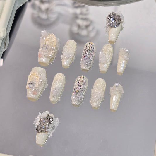 Opulent Elegance Swarovski Nails