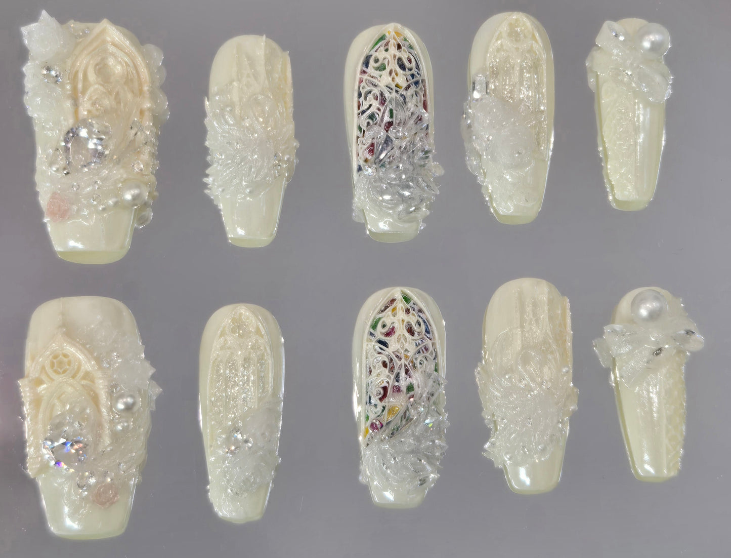 Opulent Elegance Swarovski Nails