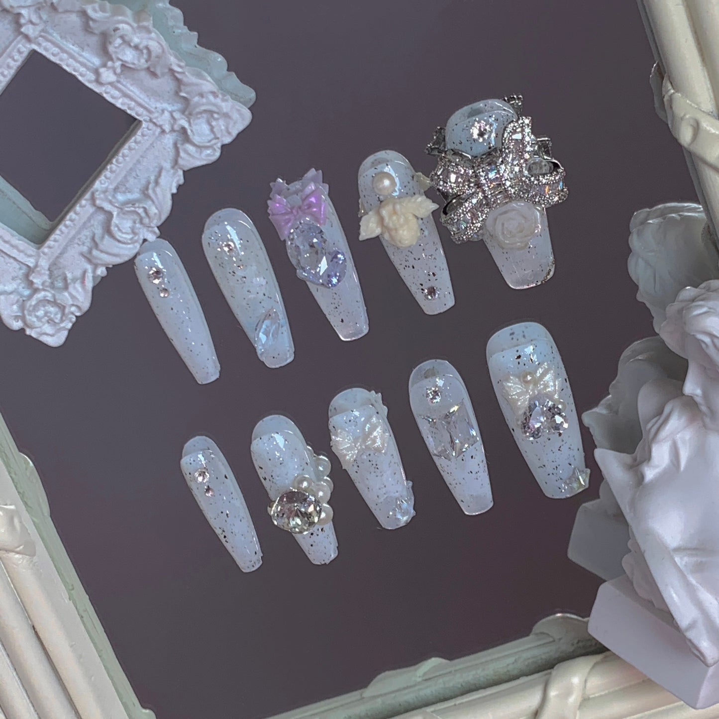 Divine Grace Swarovski & Zirconia Nails