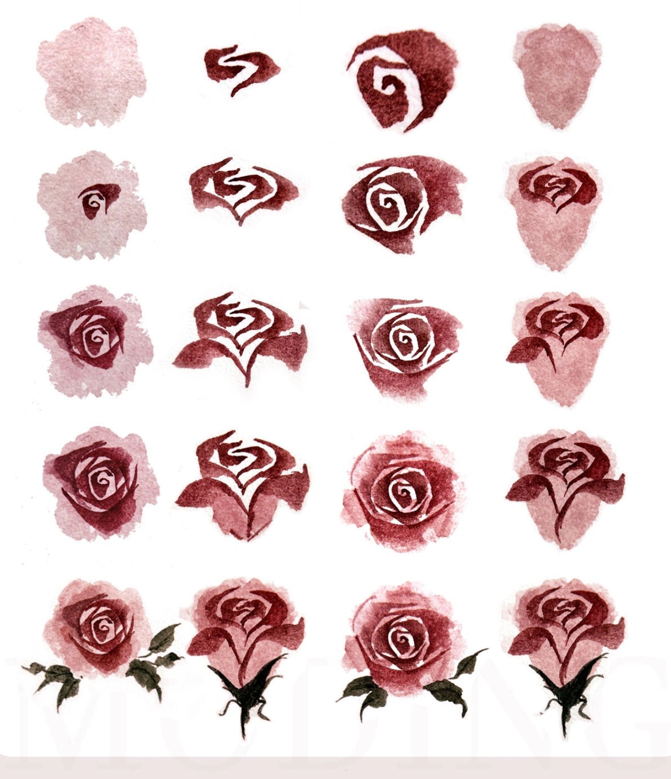 AOUO Manicure Water Color Paint
