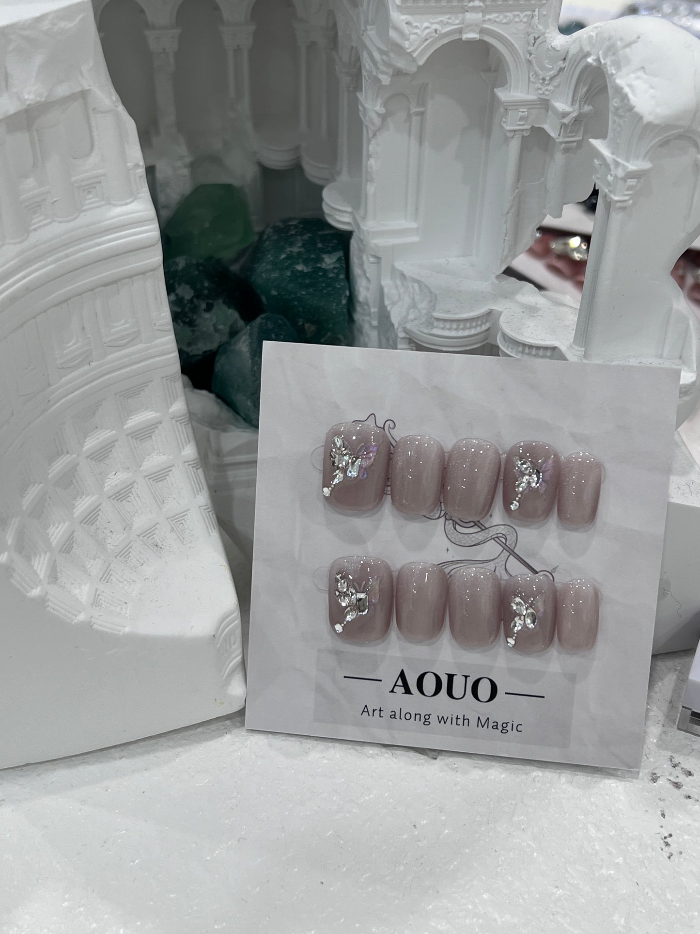 Butterfly Shine Short Nails