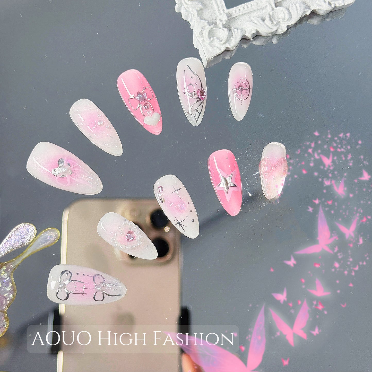 Dreamy Blush Cool Nails