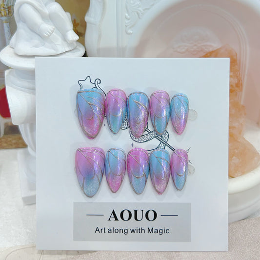 Mystery Butterfly Pink Dream Nails