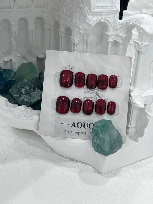 Blood Short Nails