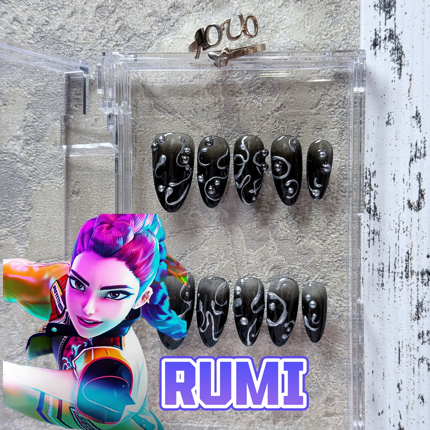 Kpop Demon Hunter Rumi Cool Nails
