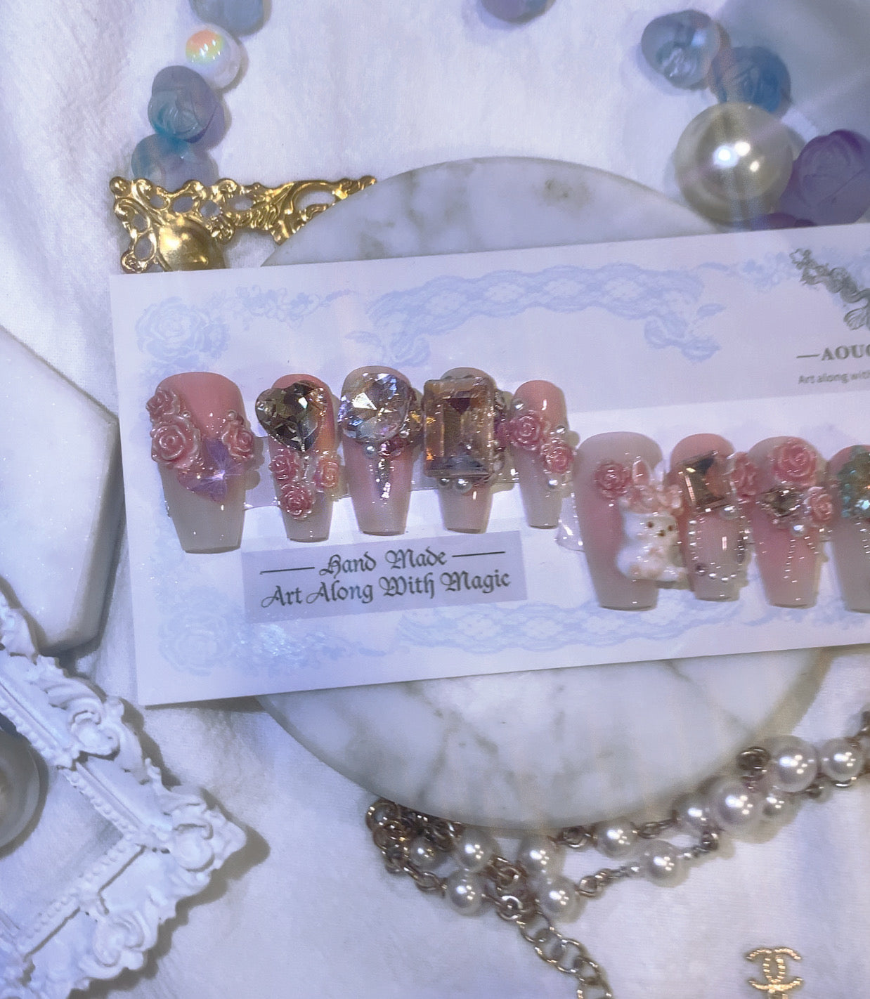Bunny Rose Nail
