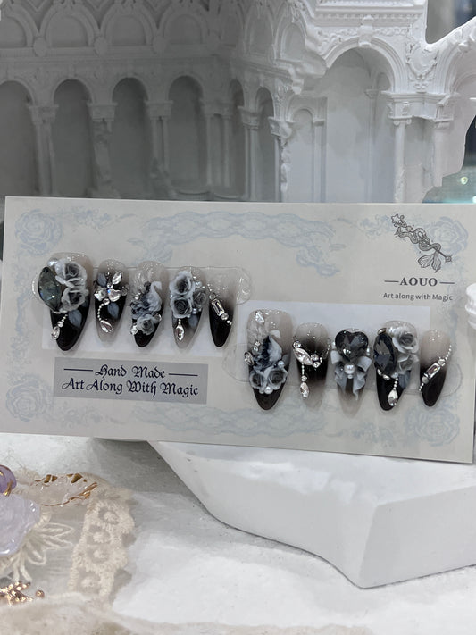 Black lake Swam Ballet Nails