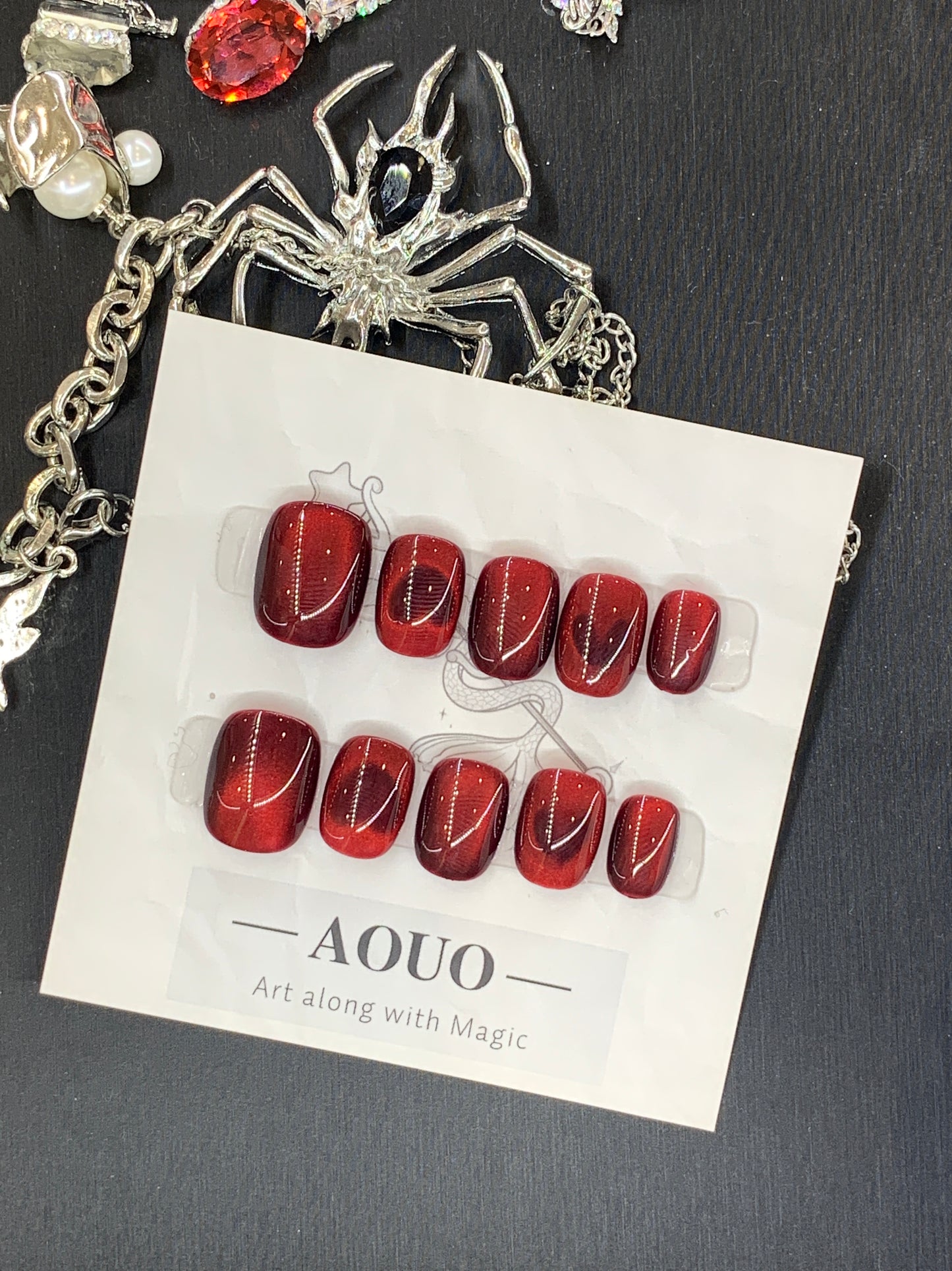 Blood Short Nails