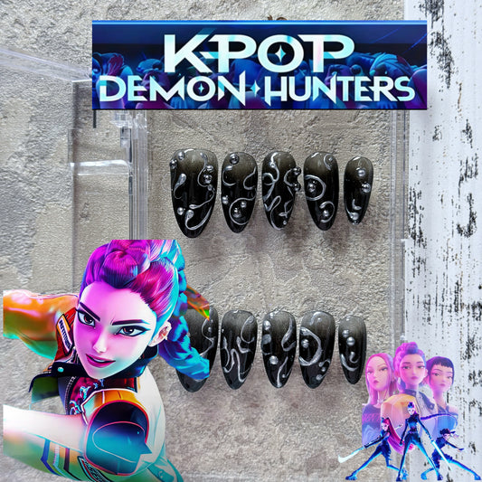 Kpop Demon Hunter Rumi Cool Nails