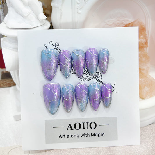 Mystery Butterfly Purple Dream Nails