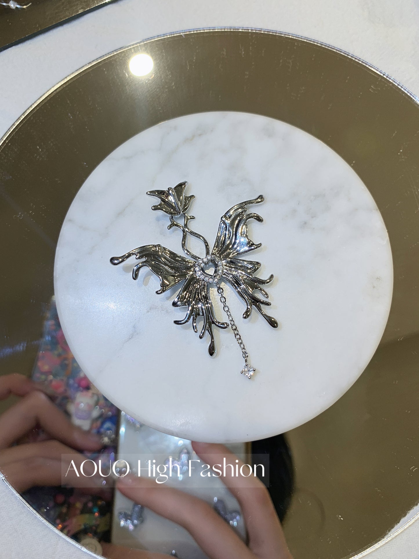 Liquid Butterfly Necklace