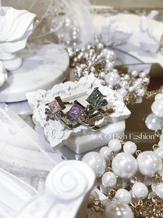 Bows Sugar Cube ring