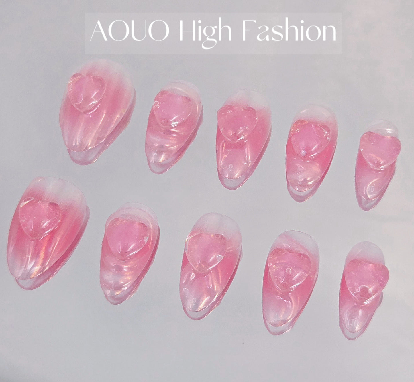 Pink Aura Y3K Nails