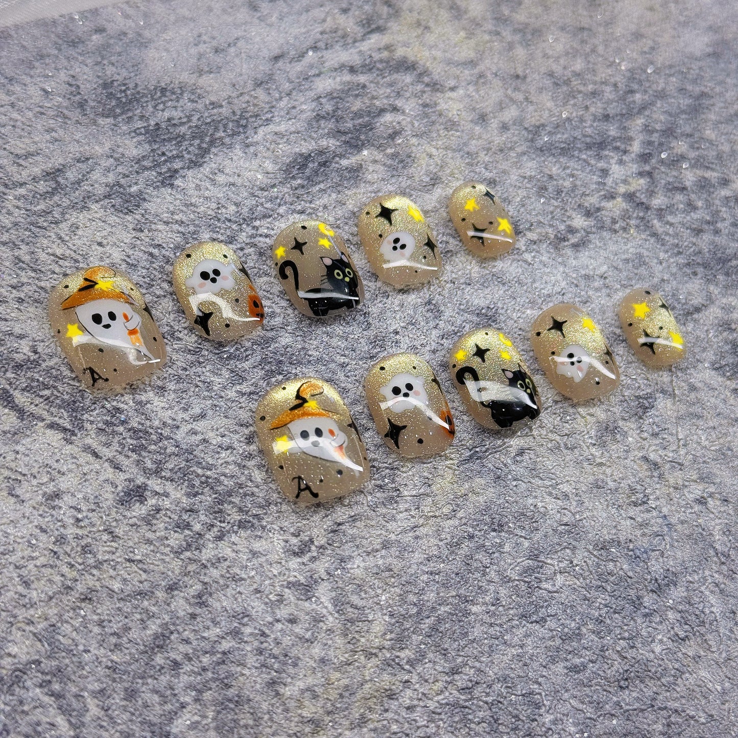 Boo Buddies Dark Nail