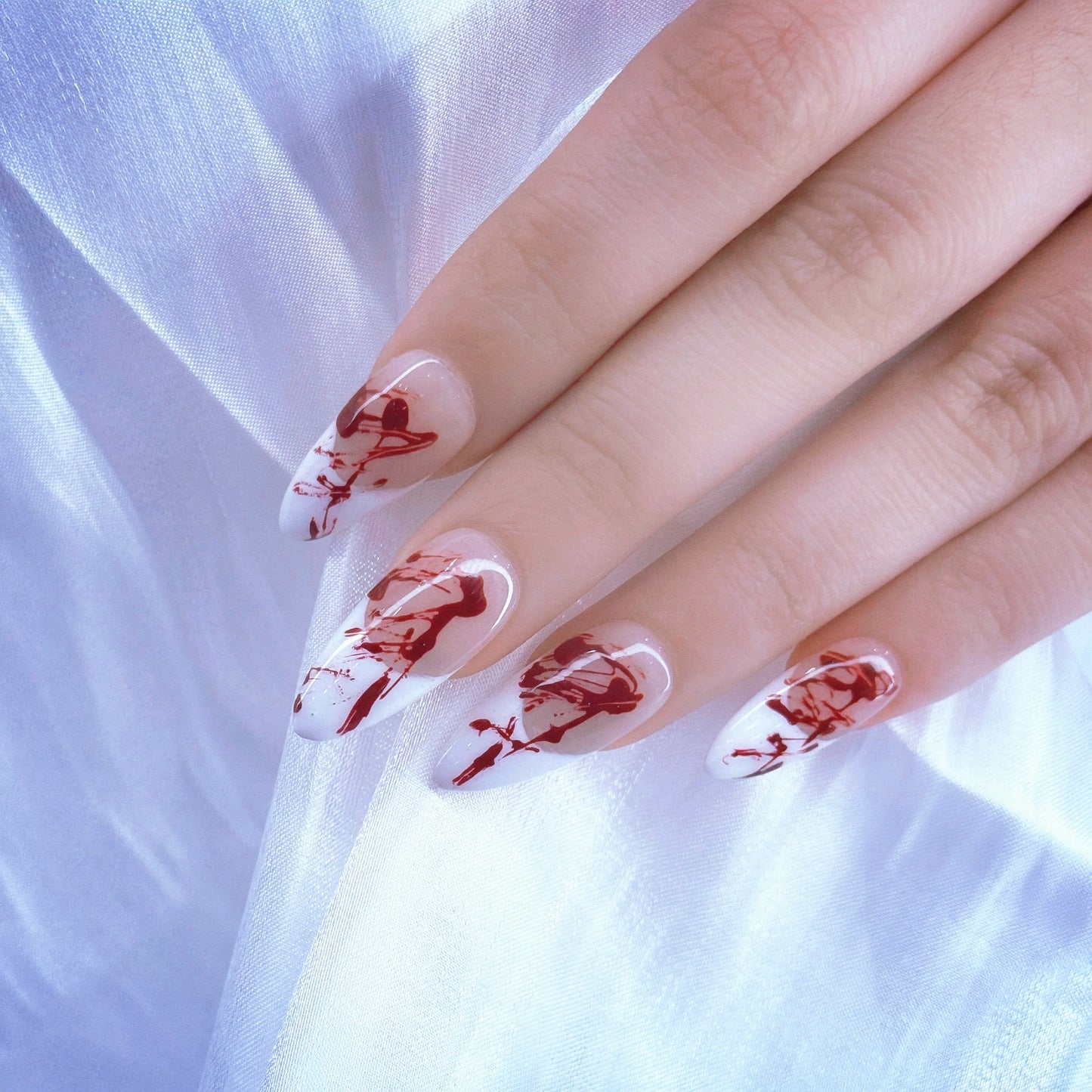 Bloody French Dark Nail