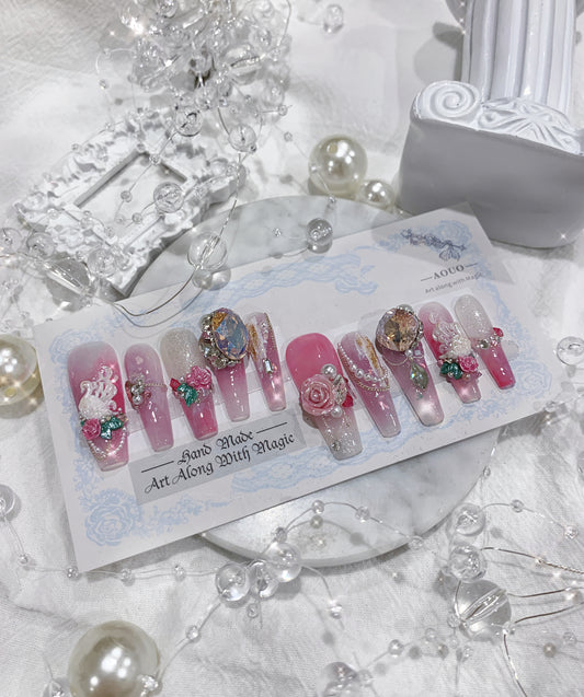 Swan Lake Carving Nail